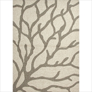 Jaipur Coral Rug from Coastal Living Collection - White Asparagus