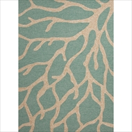 Jaipur Coral Rug from Coastal Living Collection - Teal