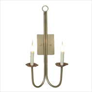 Lowcountry Originals Lighting Double J Arm  Sconce 
