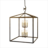 Lowcountry Originals Lighting Box Lantern Chandelier 