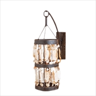 Lowcountry Originals Lighting Shell Cylinder Sconce 