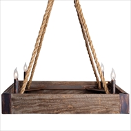 Lowcountry Originals Lighting Barnwood Square Chandelier 