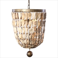 Lowcountry Originals Lighting Pendant Shell Bell Chandelier 
