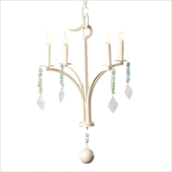 Lowcountry Originals Lighting Single Tier in Solid White Chandelier 